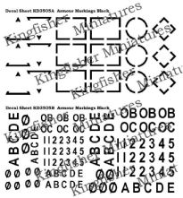 Armour Markings - Black